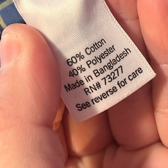 Croft & Barrow shirt men’s 4XB red blue Christmas plaid button down comfort soft - Picture 9 of 10